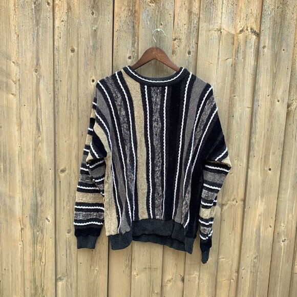 Vintage Pronto Uomo Coogi Style Knit Sweater Large - Picture 2 of 4